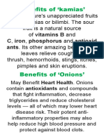 Health Benefits