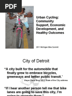 Urban Cycling: Community Support, Economic Development, and Healthy Outcomes