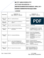 Datesheet Endterm