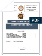 Semantique de Kripke: Tpe de Systeme Multi-Agents