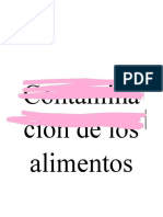 Contaminación de Los Alimentos