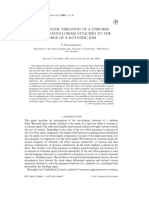 Out-Of-Plane Vibration of A Uniform Euler-Bernoulli Beam Attached To The Inside of A Rotating Rim