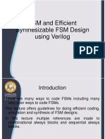 FSM and Efficient Synthesizable FSM Design Using Verilog