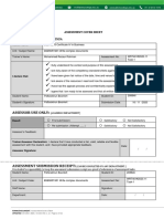 Assessment Cover Sheet Student Details / Declaration:: Assessor Use Only