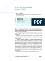 Organisation Internationale de Normalisation (ISO) : Thierry CRIGNOU