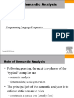 Chapter 4:: Semantic Analysis: Programming Language Pragmatics