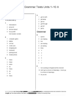 Vocabulary + Grammar 1-10 A Answer