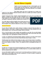 7 Días de Dieta Liquida