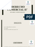 Encuadre y Contextualización Derecho Comercial II