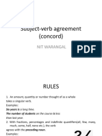 Subject-Verb Agreement