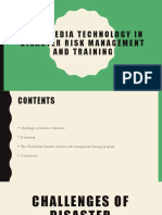 Multimedia Technology in Disaster Risk Management and Training