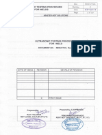 UT Procedure of Welds