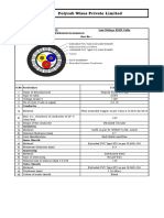 Polycab 10mm 3 Core Copper Armoured Cable Specification Sheet