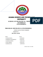 Adama Science and Technology University: School of Mechanical, Chemical & Materials Engineering