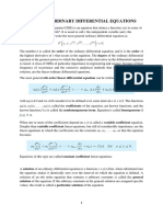 First Order Ordinary Differential Equations