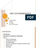 CBCT in Endodontics: Presented By: DR - Saloni PG Student Dept. of Cons and Endo