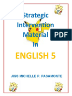 Strategic Intervention Material In: English 5