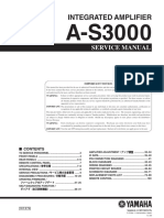 Integrated Amplifier: Service Manual