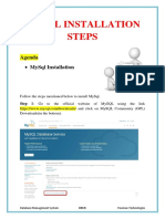 Mysql Installation Steps