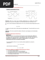 Unit-I Applied Physics: 1. Explain The Principle of Superposition of Waves