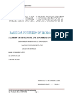 Gear Box Design Project Two: Faculity of Mechanical and Industrial Engineering