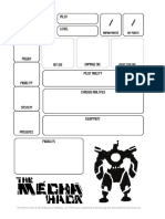 The Mecha Hack - Character Sheet (2018)