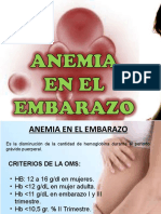 Anemia en El Embarazo