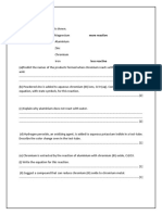 Chemistry Metals Worksheet