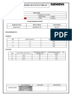 Test Report of 67/67N LV Relay