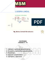 Semana #11 (Álgebra Lineal)