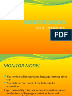 Monitor Model: Stephen Krashen