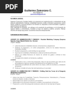 Guillermo Zamorano CV