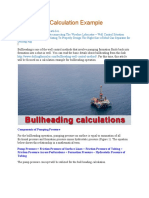 Bullheading Calculation Example