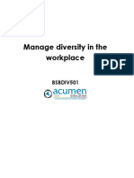 BSBDIV501 - Manage Diversity in The Workplace