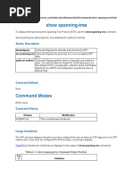 Show Spanning-Tree: Syntax Description