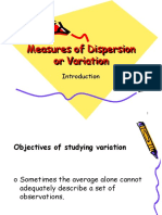 Measures of Dispersion