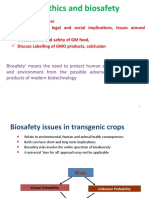 Biosafty and Bioethics 3rd Year Biology Dep't