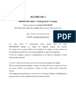 B3 - Cours Management D'une Équipe