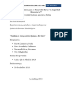 1° Informe de Química de Recursos Hidrobiológicos