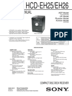 Service Manual: Compact Disc Deck Receiver