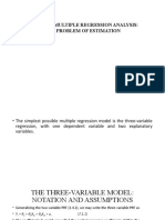 Chapter # 6: Multiple Regression Analysis: The Problem of Estimation