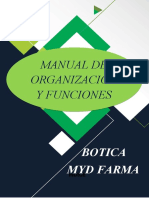 Manual de Organización Y Funciones: Botica Myd Farma