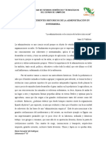 Ensayo de Antecedentes Historicos de La Administracion en Enfermeria