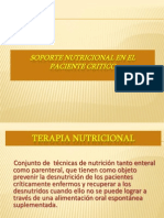 Nutricion en El Paciente Critico