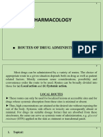 Pharmacology: Routes of Drug Administration