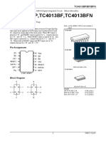 TC4013BP, TC4013BF, TC4013BFN: TC4013B Dual D-Type Flip Flop