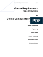 Software Requirements Specification For Online Campus Recruitment System