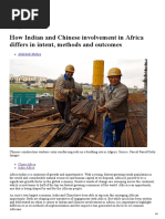 INDIA and CHINA Trade Involvements With Africa