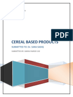 Cereal Products Assignments