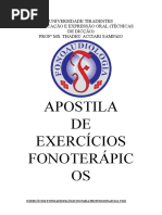 Apostila de Exercícios Fonoterápicos